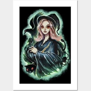 Witch and Dark Pets Posters and Art